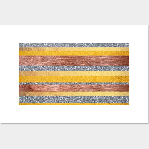 Precious Metal Stripes Wall Art by Ric1926